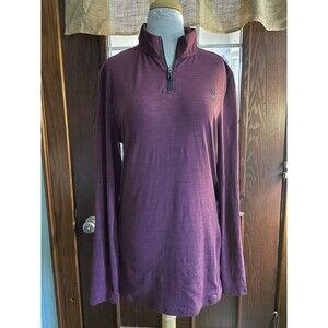 Spyder Brand Active Wear - 1/4 Zip Long Sleeve Shirt - Men’s Medium EUC